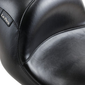 LE PERA - MAVERICK SEAT - BLACK VINYL, SMOOTH UP FRONT SEAT - '08-'20 TOURING