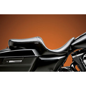 LE PERA - MAVERICK SEAT - BLACK VINYL, SMOOTH UP FRONT SEAT - '08-'20 TOURING