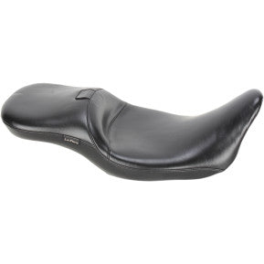 LE PERA - MAVERICK DADDY LONG LEGS SEAT - BLACK SMOOTH W/ BACKREST - '08-'21 TOURING