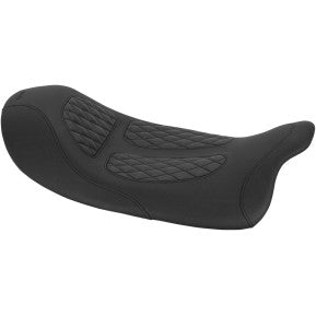 MUSTANG - DAVE PEREWITZ SIGNATURE SOLO SEAT - DIAMOND STITCH, BLACK - '08-20 TOURING