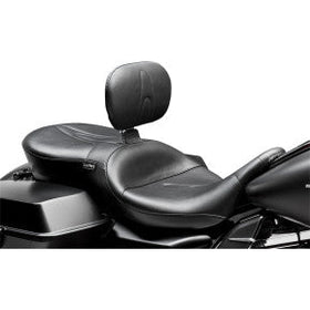 LE PERA - RT66 SEAT W/ BACKREST - BLACK VINYL - '08-'21 TOURING