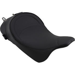 DRAG - SOLO SEAT WITH EZ GLIDE II BACKREST OPTION - MILD STITCH - '08-'20 TOURING