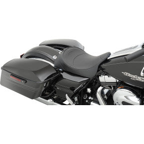 DRAG - SOLO SEAT WITH EZ GLIDE II BACKREST OPTION - MILD STITCH - '08-'20 TOURING