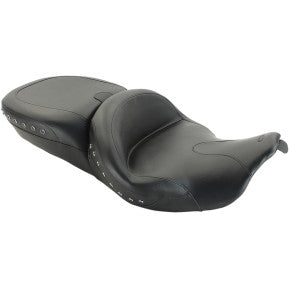 MUSTANG - SUMMIT TOURING SEAT - BLACK STUDDED - '14-20 TOURING