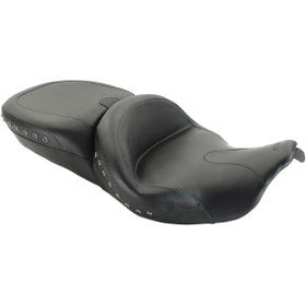 MUSTANG - SUMMIT TOURING SEAT - BLACK STUDDED - '14-20 TOURING