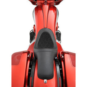 DRAG - PREDATOR 2-UP SEAT- FAUX LEATHER, DOUBLE DIAMOND STITCH- '10-'20 TOURING