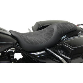 MUSTANG - KODLIN SIGNATURE SERIES ONE-PIECE SEAT - BLACK/BLACK - '08-20 TOURING