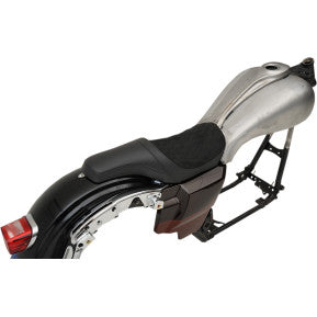 DRAG - PREDATOR 2-UP SEAT- FAUX SUEDE DOUBLE STITCH DIAMOND- '08-'20 TOURING