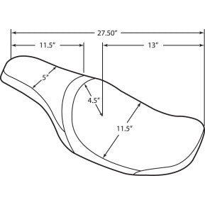 DRAG - PREDATOR 2-UP SEAT- MILD STITCH- '08-'20 TOURING