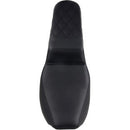 SADDLEMEN - STEP UP SEAT - BLACK - REAR LATTICE STITCH - '97-'07 TOURING-2