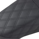 SADDLEMEN - STEP UP SEAT - BLACK - REAR LATTICE STITCH - '97-'07 TOURING-3