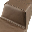 SADDLEMEN - STEP UP SEAT - BROWN - REAR LATTICE STITCH - '97-'07 TOURING-3