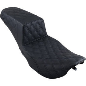 SADDLEMEN - STEP UP SEAT - BLACK - FULL LATTICE STITCH - '97-'07 TOURING - 0