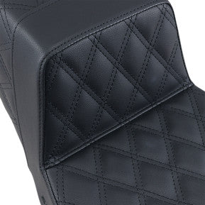 SADDLEMEN - STEP UP SEAT - BLACK - FULL LATTICE STITCH - '97-'07 TOURING