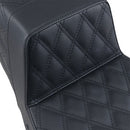 SADDLEMEN - STEP UP SEAT - BLACK - FULL LATTICE STITCH - '97-'07 TOURING-3