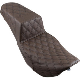 SADDLEMEN - STEP UP SEAT - BROWN - FULL LATTICE STITCH - '97-'07 TOURING