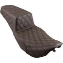SADDLEMEN - STEP UP SEAT - BROWN - FULL LATTICE STITCH - '97-'07 TOURING-3