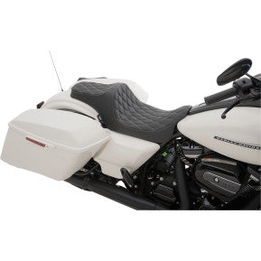 DRAG - PREDATOR III SEAT - DOUBLE DIAMOND STITCH, SILVER THREAD - 0