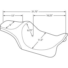 DRAG - PREDATOR III SEAT - SMOOTH - '99-'07 TOURING