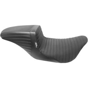 LE PERA - KICKFLIP DADDY LONG LEGS SOLO SEAT - BLACK PLEATED W/ GRIPP TAPE - '08-'21 TOURING