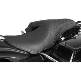 MUSTANG- TRIPPER FASTBACK SEAT FOR YAFFE TANK - DIAMOND STUTCH INLAYS - '08-20 TOURING