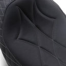 MUSTANG - REVERE JOURNEY SOLO SEAT - DIAMOND STUTCH, GRAY THREAD - '08-20 TOURING-3