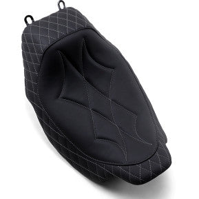 MUSTANG - REVERE JOURNEY SOLO SEAT - DIAMOND STUTCH, GRAY THREAD - '08-20 TOURING