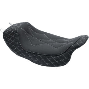 MUSTANG - REVERE JOURNEY SOLO SEAT - DIAMOND STUTCH, GRAY THREAD - '08-20 TOURING - 0
