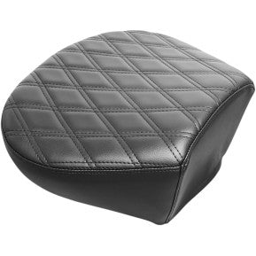 LE PERA - MONTEREY SPORTS SOLO SERIES PILLION PAD - BLACK DOUBLE DIAMOND STITCH - '08-'20 TOURING