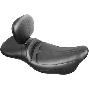 LE PERA - MAVERICK DADDY LONG LEGS SEAT - BLACK STITCH W/ BACKREST - '08-'21 TOURING