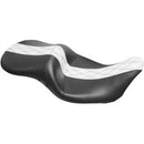 LE PERA - MAVERICK SEAT - HR WHITE INLAY, DOUBLE DIAMOND STITCH - '08-'20 TOURING-1