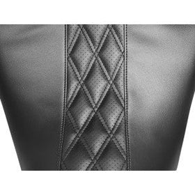 LE PERA - MAVERICK SEAT - HR BLACK INLAY, PERFORATED DOUBLE DIAMOND STITCH - '08-'20 TOURING - 0
