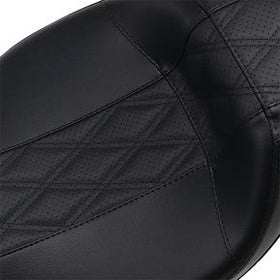 LE PERA - OUTCAST DADDY LONG LEGS SEAT - BLACK FULL-LENGTH SEAT W/ BLACK DOUBLE DIAMOND INLAY - '08-'21 TOURING - 0
