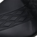 LE PERA - OUTCAST GT SEAT W/ BACKREST - PERFORATED BLACK DOUBLE DIAMOND 2UP SEAT - '08-'21 TOURING-2