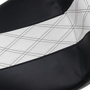 LE PERA - OUTCAST DADDY LONG LEGS SEAT - BLACK 2-UP SEAT W/ WHITE DOUBLE DIAMOND INLAY - '08-'21 TOURING-3