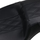 LE PERA - OUTCAST DADDY LONG LEGS SEAT - BLACK 2-UP SEAT W/ BLACK DOUBLE DIAMOND INLAY - '08-'21 TOURING-4