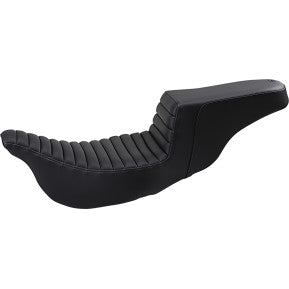 SADDLEMEN - EXTENDED REACH STEP UP SEAT - BLACK - TUCK & ROLL - '08-'23 TOURING