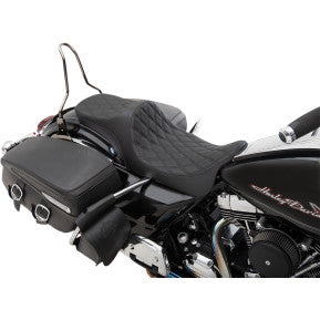 DRAG - PREDATOR III SEAT - DOUBLE DIAMOND STITCH, BLACK THREAD - '08-'20 TOURING