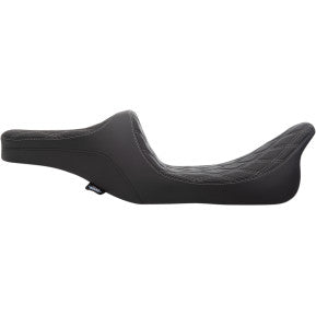 DRAG - PREDATOR III SEAT - DOUBLE DIAMOND STITCH, SILVER THREAD - '97-'07 TOURING