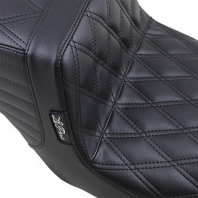 LE PERA - TAILWHIP SEAT - BLACK DOUBLE DIAMOND STITCH - '08-'23 TOURING