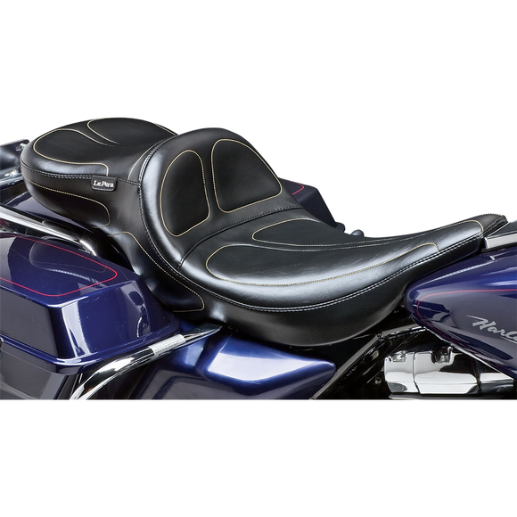Le Pera Maverick Daddy Long Legs Seat Black Stitched FLHR '02-'07