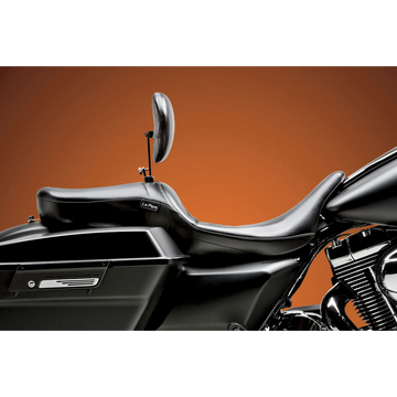 Le Pera Maverick Seat with Backrest Smooth Black FL '08-'23