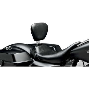Le Pera Bare Bones Solo Seat w/ Removable Drivers Backrest Smooth Black FL '08-'23