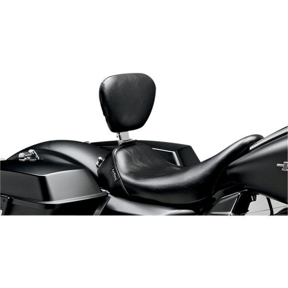 Le Pera Bare Bones Solo Seat w/ Removable Drivers Backrest Smooth Black FL '08-'23