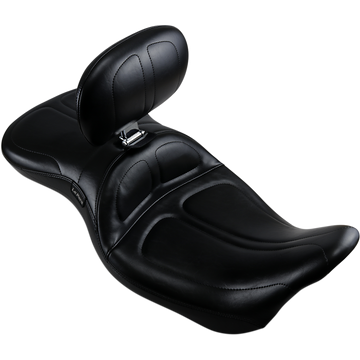 Le Pera Maverick Seat with Backrest Stitched Black FL '08-'23
