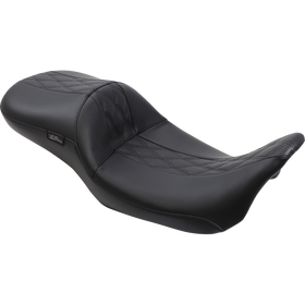 Le Pera Maverick Daddy Long Legs Seat Black w/ Black Hr Inlay Double Diamond FL '08-'23