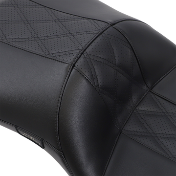 Le Pera Maverick Daddy Long Legs Seat Black w/ Black Hr Inlay Double Diamond FL '08-'23