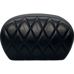 Le Pera Sissy Bar Pad Large Vinyl Single Diamond Shiny Black