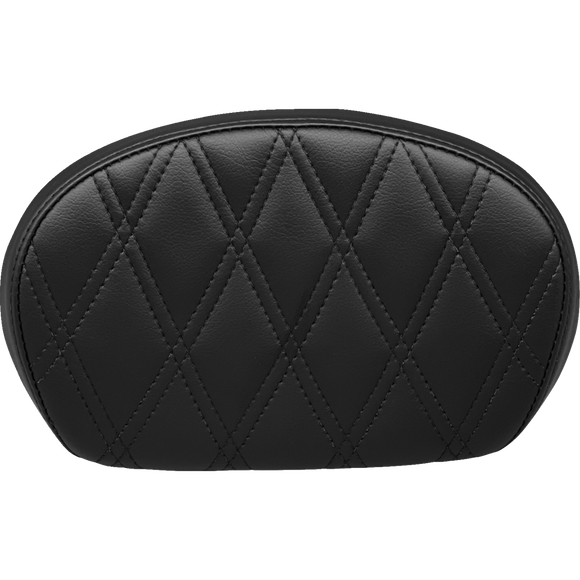 Le Pera Sissy Bar Pad Medium Double Diamond Dull Black
