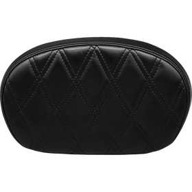 Le Pera Sissy Bar Pad Medium Double Diamond Shiny Black